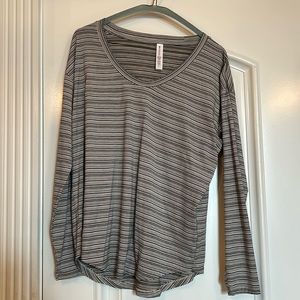 Athleta Cloudlight Stratus striped top